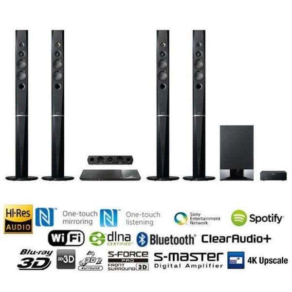 Sony BDV-N9200WL 1200w 3D Blu-ray Home Theater Systems Bluetooth with Wireless Speakers