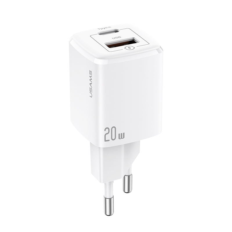 USAMS US-CC128 T37 Super Si QC3.0 PD Fast Charger 20W EU(CC128TC02)