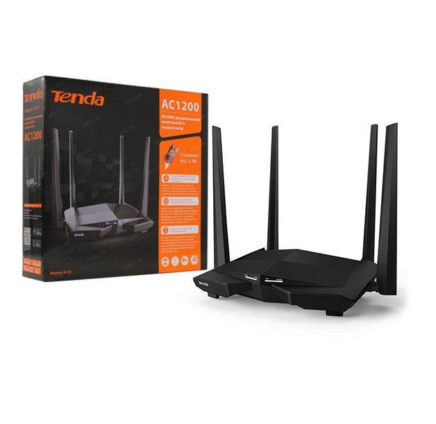 TENDA AC1200 MU-MIMO Dual Band Gigabit Router AC10 Gaming 4K Streaming