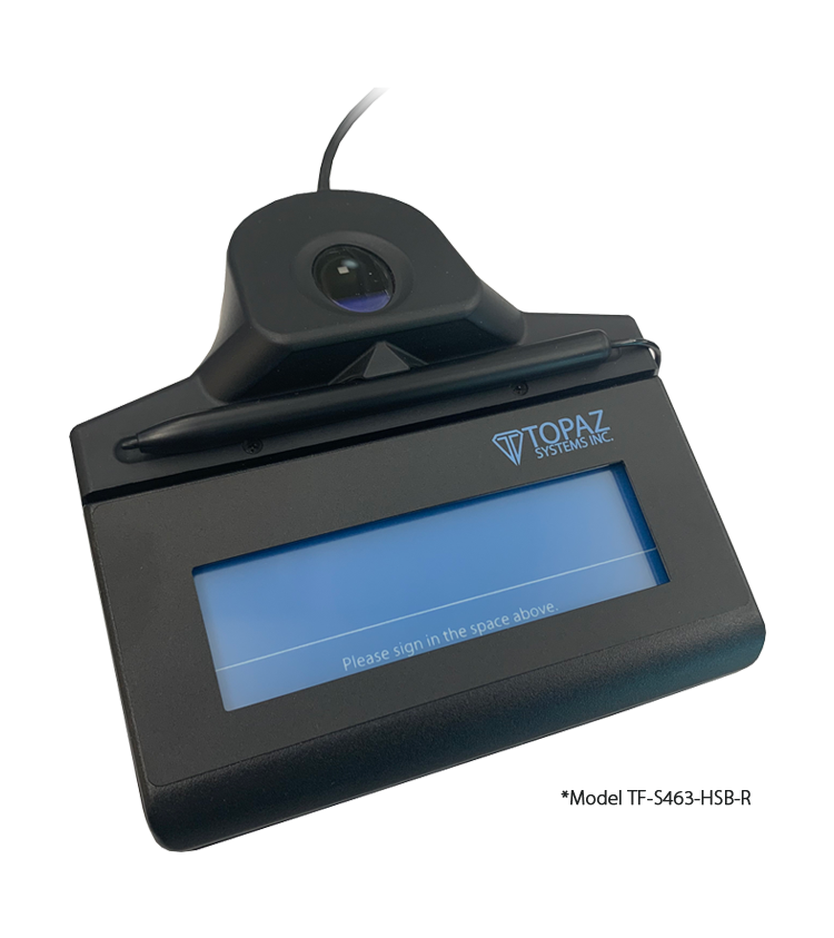 Topaz T-S460 Signature Pad - Virtual serial via USB connection, Pressure-sensitive electronic signature pad