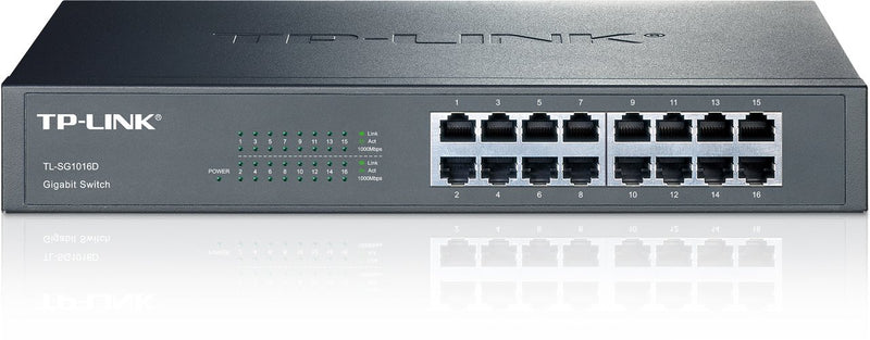 TP-Link TL-SG1016D 16-Port Gigabit Desktop/Rackmount Switch