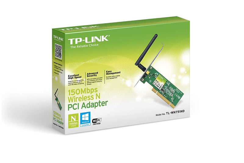 TP-Link TL-WN751ND 150Mbps Wireless N PCI Adapter