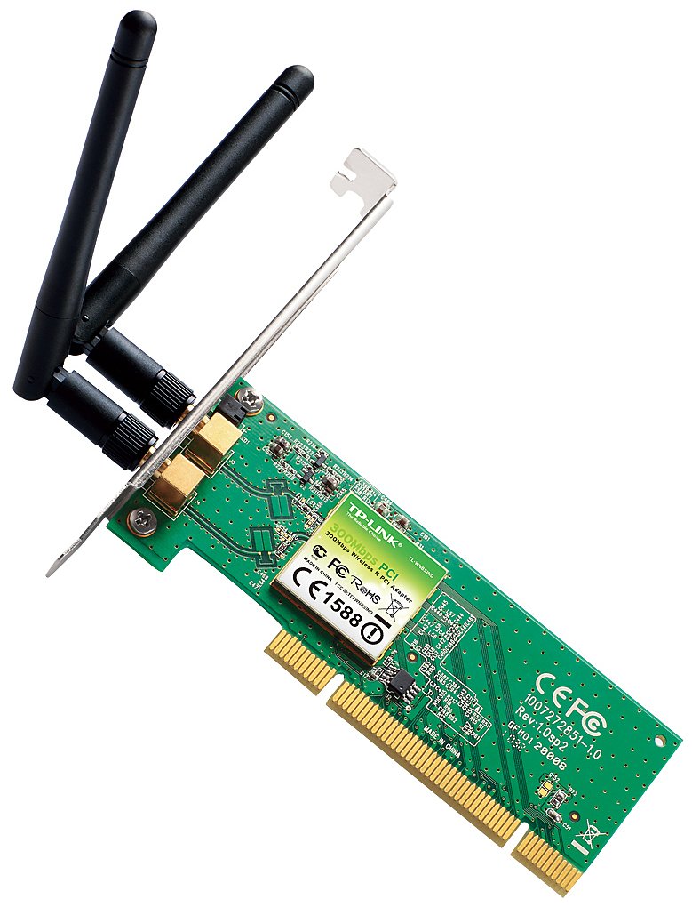 TP-Link Wireless N300 PCI Adapter, 2.4GHz 300Mbps - TL-WN851ND