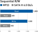 Team Group MP33SLC  M.2 2280 PCIe Gen3x4 NVMe 1.3 Internal SSD(TM8FP6002T0C101) -   2TB Cache 3D NAND TLC, Read/Write Speed up to 1,800-1,500 MB/s,
