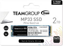 Team Group MP33SLC  M.2 2280 PCIe Gen3x4 NVMe 1.3 Internal SSD(TM8FP6002T0C101) -   2TB Cache 3D NAND TLC, Read/Write Speed up to 1,800-1,500 MB/s,