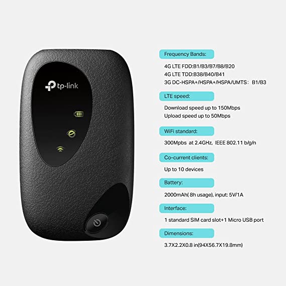 TP-Link 4G LTE Mobile Wi-Fi – TL-M7200 (TL-M7200)