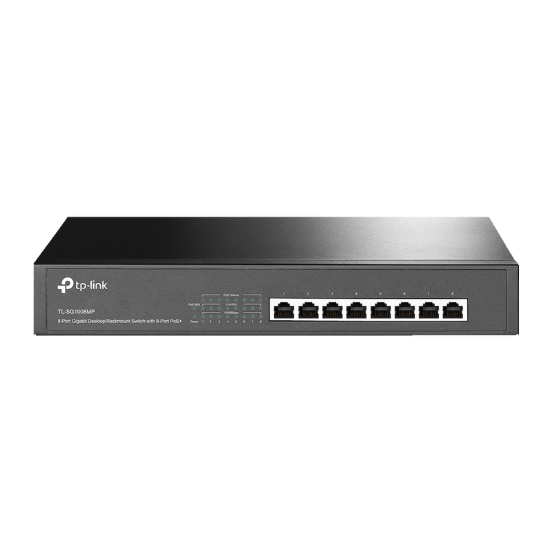 TP-Link TL-SG1008MP 8-Port Gigabit Desktop/Rackmount Switch