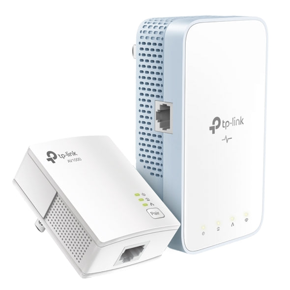 TP- Link TL-WPA7517 AV1000 Gigabit Powerline Ac Wi-Fi Extender Kit - 300 Meters Range, Plug and Play, No Configuration Required