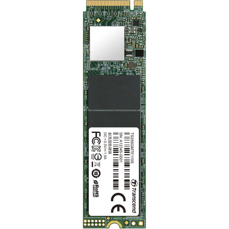 Transcend 256GB M.2 (2280) PCIe Solid State Drive (TS256GMTE110S)
