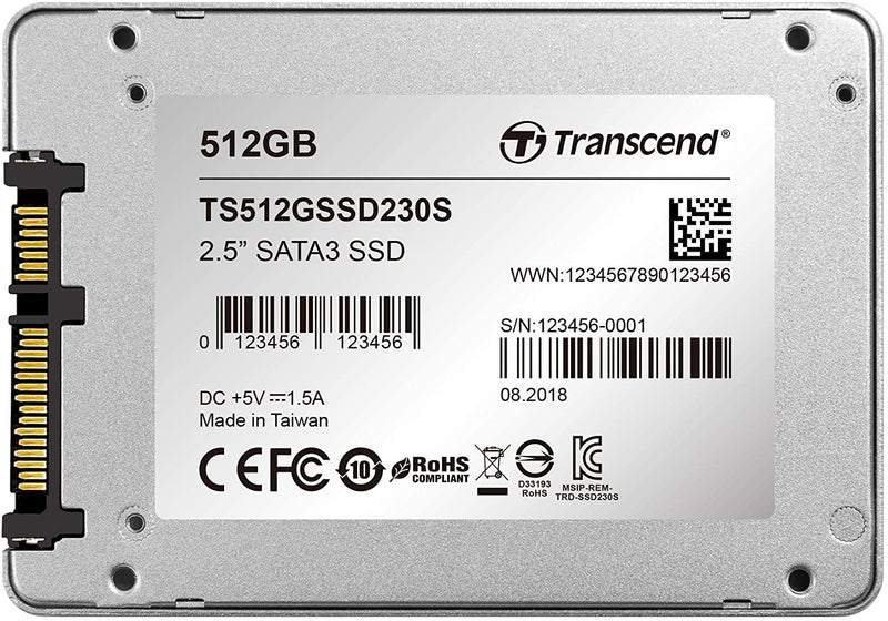 Transcend 2.5" SSD Hard Disk 512GB (TS512GSSD230S)