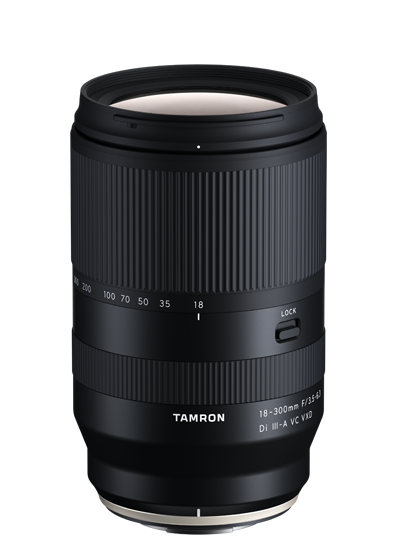 Tamron 18-300mm f/3.5-6.3 Di III-A VC VXD Camera Lens - for Sony E, VXD Linear AF Motor, Maximum Magnification: 1:2
