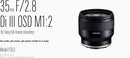 Tamron 35mm f/2.8 Di III OSD M 1:2 Camera Lens