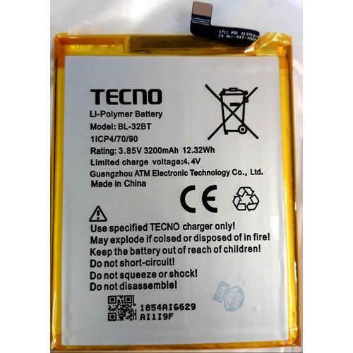 Tecno Camon X Air (BL-32BT) Replecment Battery 