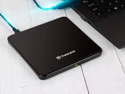 TRANSCEND  External Slim Portable DVD Writer USB2.0 Black (TS8XDVDS-K)