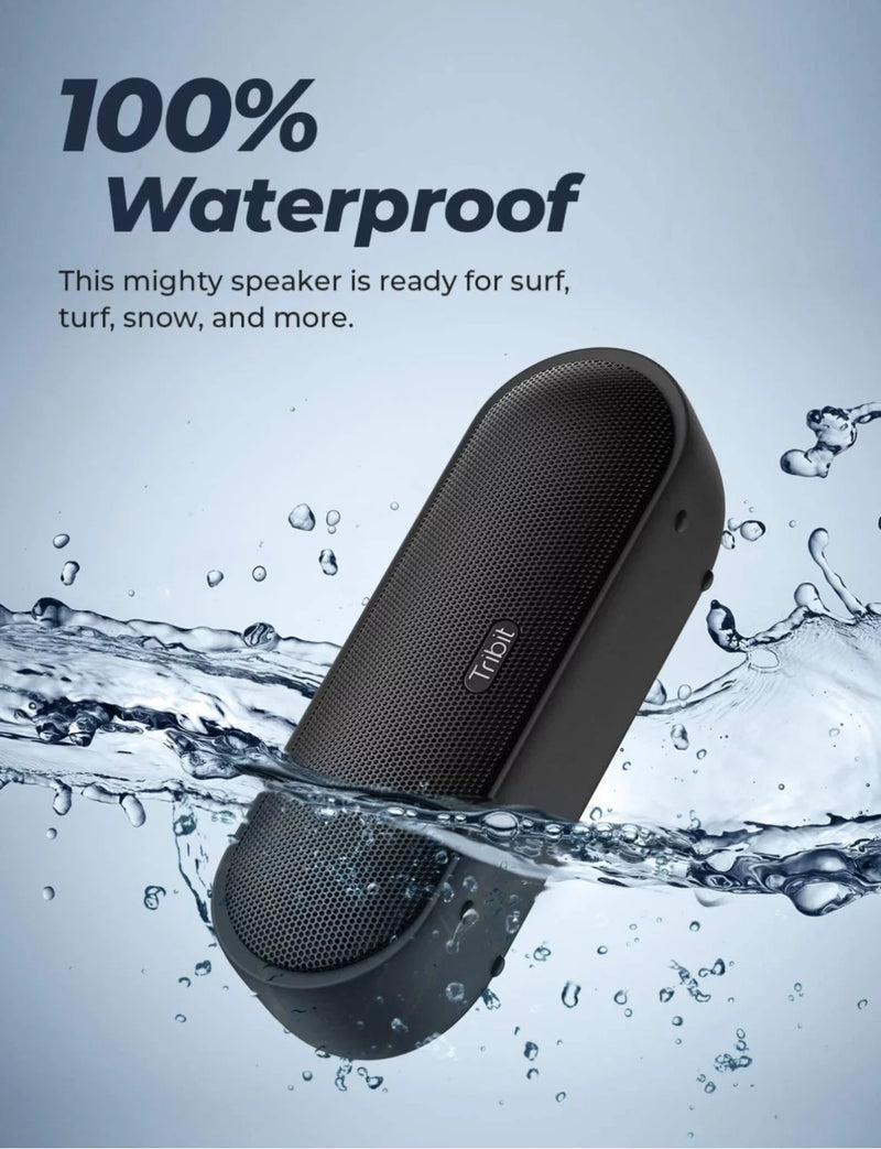 Tribit 24W MaxSound Plus Bluetooth Speaker - Exceptional XBass, IPX7 Waterproof, 20-Hour Playtime, 100 ft Bluetooth Range for Outdoor & Party