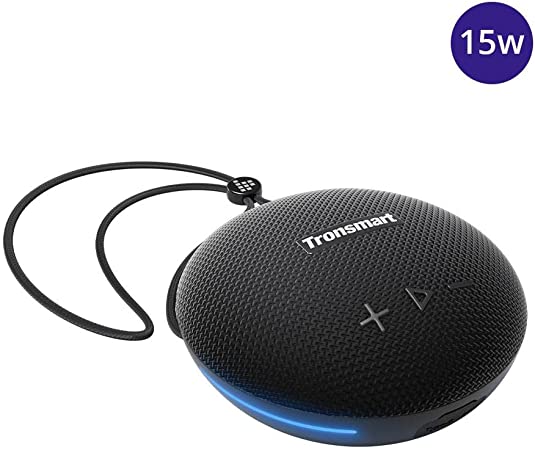 Tronsmart Splash 1 IPX7 Waterproof Bluetooth Speaker -15W Max, Up to 24 Hours(50% Volume) Playtime