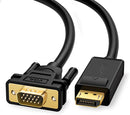 UGREEN DP105 1.5m DisplayPort to VGA Cable UG-10247 – Male to Male Adapter High-Speed Video Conversion for PC, Laptop & Monitor