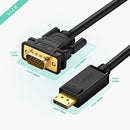 UGREEN DP105 1.5m DisplayPort to VGA Cable UG-10247 – Male to Male Adapter High-Speed Video Conversion for PC, Laptop & Monitor