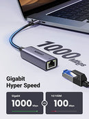 UGREEN CM199 USB-C 3.1 to RJ45 Gigabit Ethernet Adapter UG-50737 – Fast Wired Network Connection