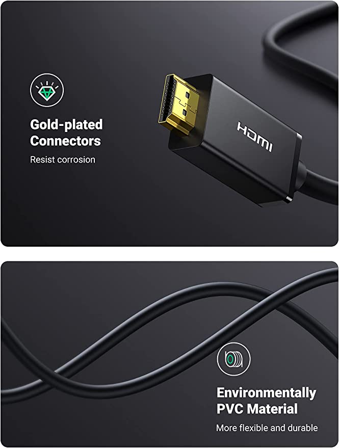 UGREEN DP Male to HDMI Male Cable 2m (Black) - DP101-2.0