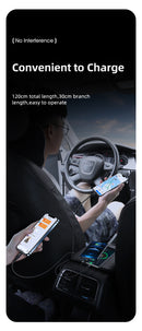 USAMS US-SJ516 U73 4in1; Type-C, USB-C, Micro USB & Dual 8 Pin Multi-function Aluminum Alloy Charging Data Cable, Length: 1.2m(SJ516USB01)