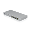 Ubiquiti UniFi (USW-24-POE) 24-Port PoE Switch - Port/Expansion Slot Details: 8 x Gigabit Ethernet Network, 16 x Gigabit Ethernet PoE+