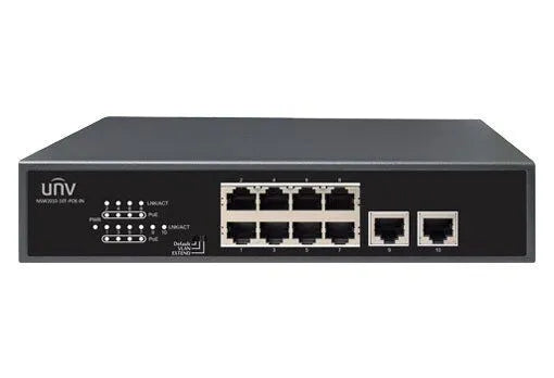 Uniview NSW2010-10T-POE 8-port, 2x Uplink port PoE Switch – CCTV