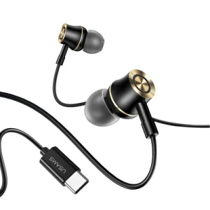 USAMS US-SJ482-EP-43 Type-C In-ear Metal Headsets Stereo Earphones(HSEP4301