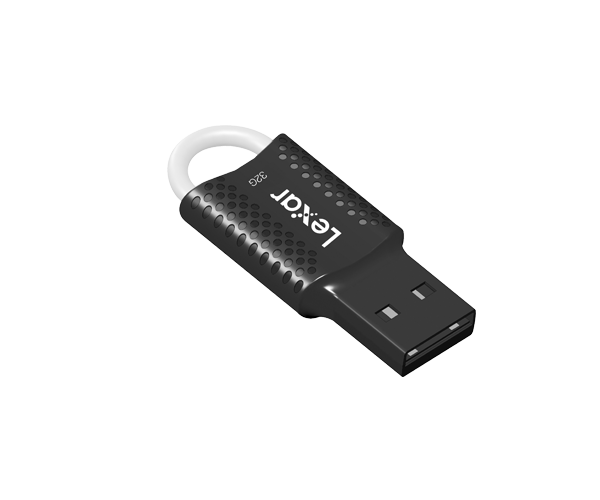 Lexar 32GB JumpDrive V40 USB 2.0 Flash Drive, Black (LJDV40-32GAB)