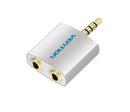 Vention VEN-BDAW0 4-Pole 3.5mm Male to Dual 3.5mm Female Audio Splitter – High-Quality Sound Adapter for Headphones & Microphones