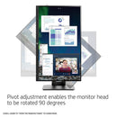 HP VH240a - 23.8-inch FHD IPS Monitor (1KL30AS) with Tilt/Height Adjustment and Built-in Speakers