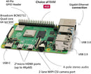Vemico Raspberry Pi 4 Model B 4GB Base Starter Kit