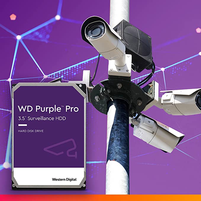 WD Purple™ Pro Surveillance Hard Drive - 10TB, 256 MB, 7200 rpm