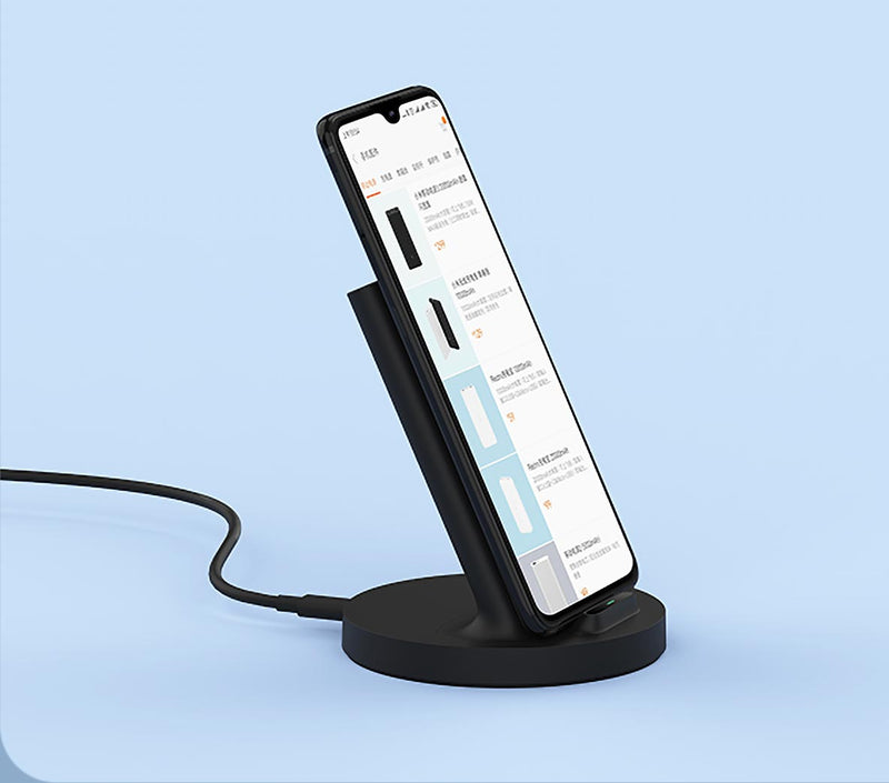 XIAOMI Mi Wireless Charging Stand 20W Vertical Charger - Black