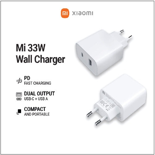 Xiaomi Mi 33W Wall Charger (Type-A+Type-C)