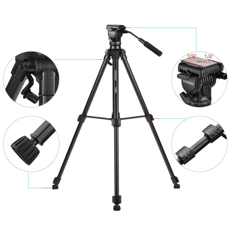 Yunteng VCT 880 Portable Aluminum Alloy Tripod Camera Stand