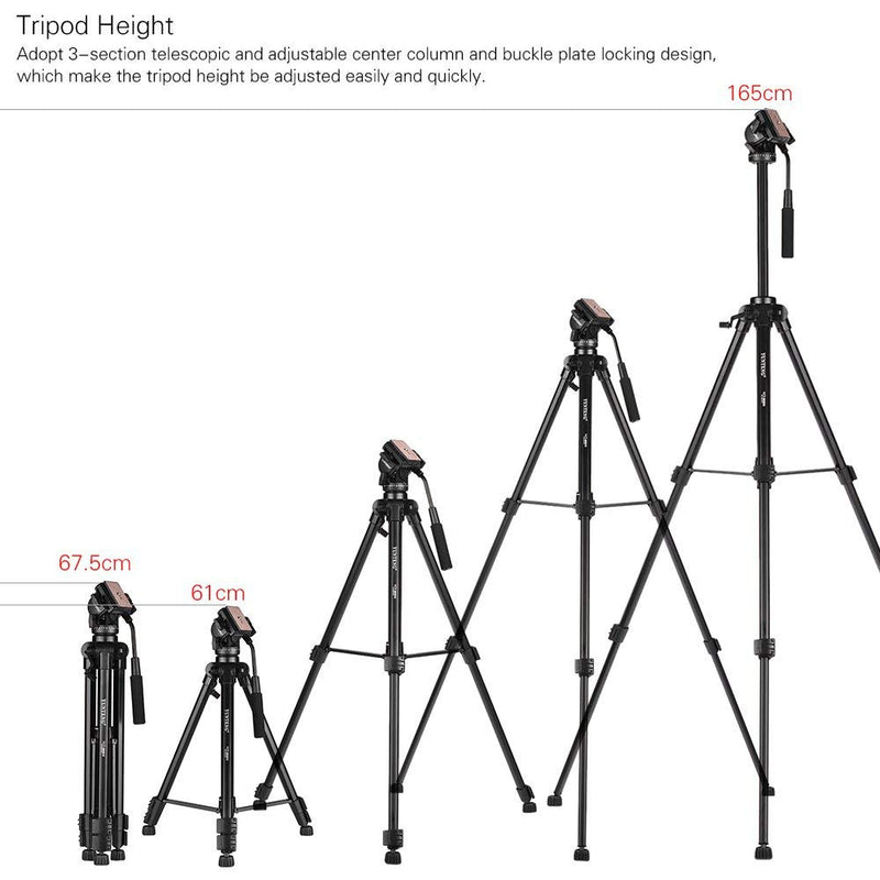 Yunteng VCT 880 Portable Aluminum Alloy Tripod Camera Stand