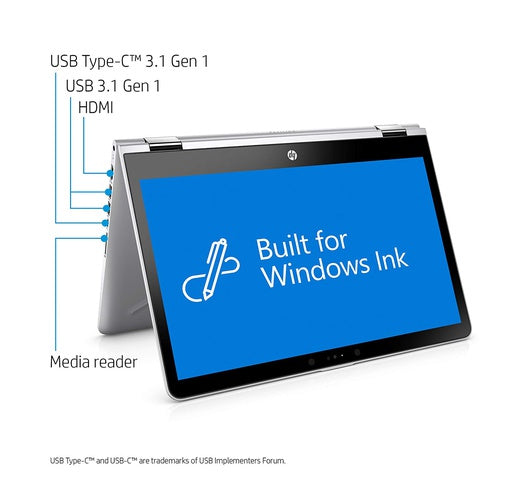 HP Pavilion X360 14-dy0000nia Convertible Laptop- Intel Core i7-1165G7 Processor, 8GB RAM, 512GB SSD, 14 Inch FHD Touch Screen Display, Windows 10 Home, 1 Year Warranty