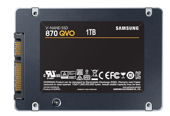 Samsung 870 QVO 2.5” Sata Internal SSD 1TB (MZ-77Q1T0BW)