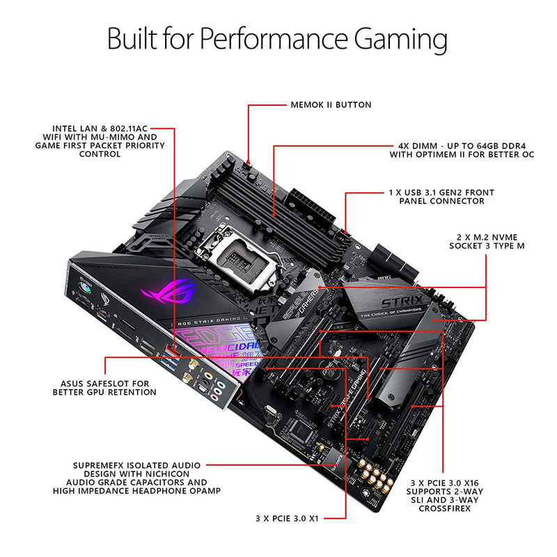 Intel Z390 LGA 1151 ATX gaming motherboard