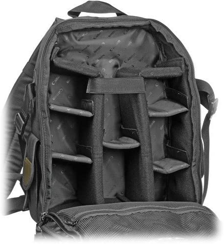 Big Canon Camera BagPack - Padded, Touch-Fastening Interior Divider, Holds a DSLR, 1-2 Lenses & Accessories