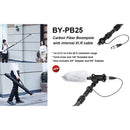 BOYA BY-PB25 Universal Carbon Fiber Boompole with Internal XLR Cable (8.2')