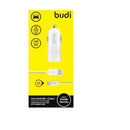 Budi Single Port Car Charger - 1.2M , Ultra-compact , LED indicator