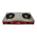 Rashnik RN-1509 Double Burner Gas Cooker - 2 Gas burners, Stainless Steel, Non-stick coated surface
