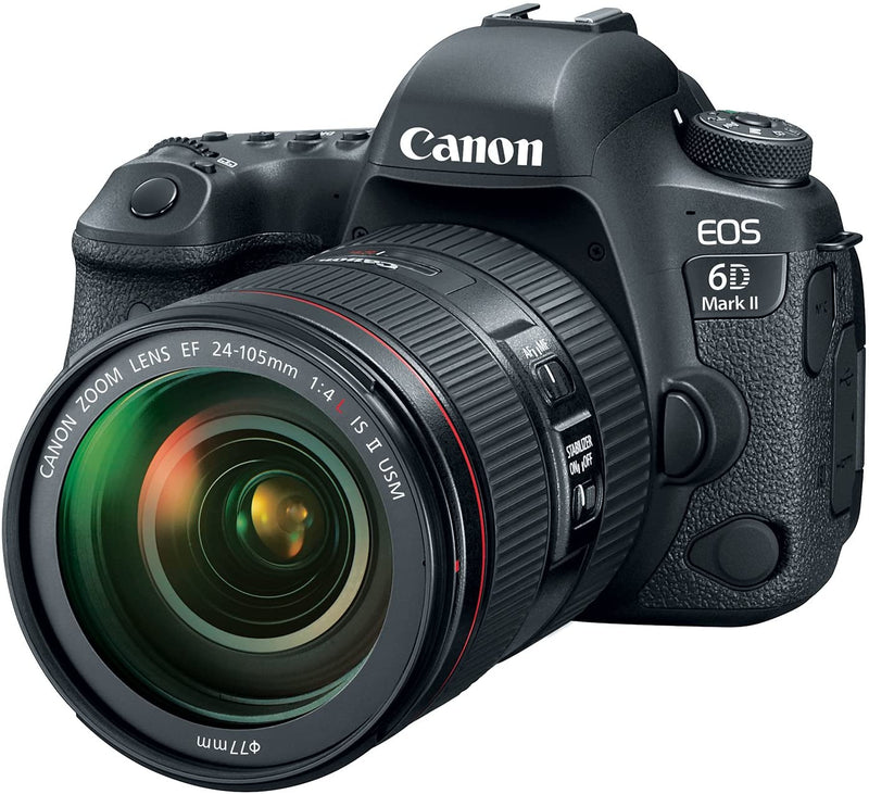 Canon EOS 6D Mark II DSLR Camera with EF 24-105mm f/4L IS II USM Lens, 1897C022AA