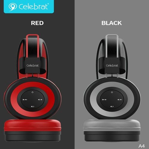 Celebrat A4 Wireless Bluetooth Headphones - 8-10Hours Play Time , 300mAh Battery