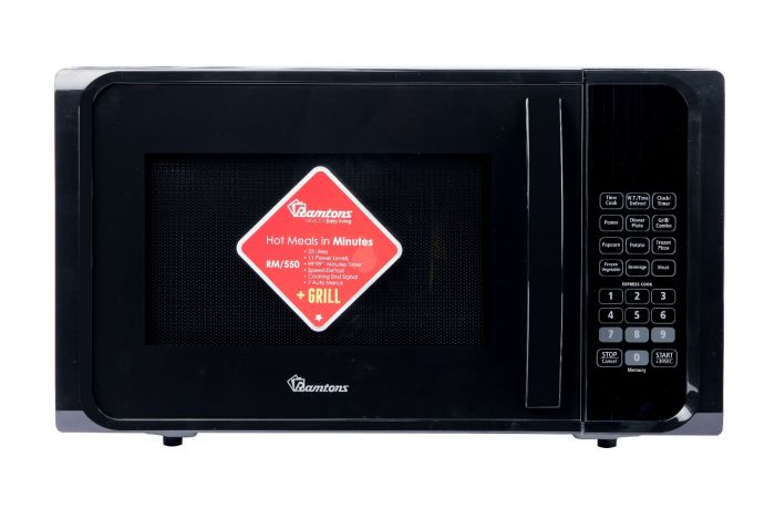 Ramtons RM/550 Digital Microwave + Grill - 23litres, 11 Power Level, 7 auto menus