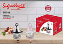 Signature SGC01 Electric Vegetable Chopper - 1800ML, 300W Powerful Motor, 4 S-shape upper and lower blades