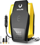 Vaclife Portable Digital Car Tire Inflator - 12V, 120W Electric Air Compressor Pump Tool for Bike, Sedan, SUV & MPV