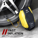 Vaclife Portable Digital Car Tire Inflator - 12V, 120W Electric Air Compressor Pump Tool for Bike, Sedan, SUV & MPV